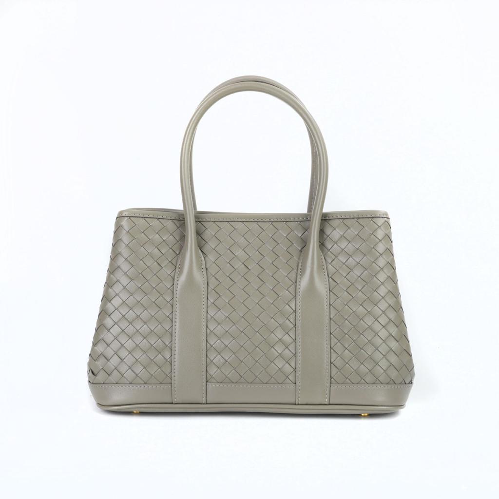 Handgewebte Umhängetasche aus echtem Schaffell für Damen mit großem Fassungsvermögen