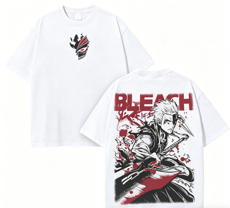Bleach Anime Lover T Shirt Year Round Clothing Personality Clothes Plus Size Unisex New Model Couples High Quality Soft