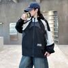 Boys' Spring & Autumn 2025 Hooded Windbreaker - Trendy Windproof Street Style