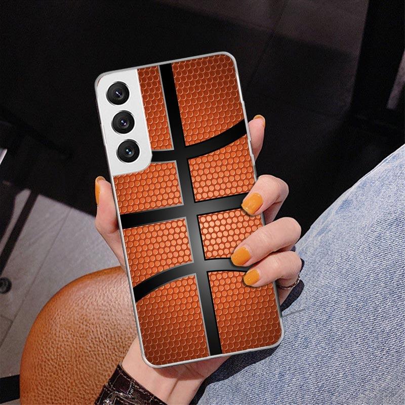 Basketball Basket Sports Phone Case For Samsung Galaxy S24 S25 Edge S26 Ultra S23 S22 S21 Plus S20 FE + Personalized Print Cover