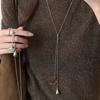 2026 Vintage Natural Spotted Tiger Eye Stone Star Moon Water Drop Pendant Adjustable Long Chain Necklace For Women Accessories