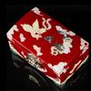 Wooden Jewelry Box Vintage Red Ring Earring Storage Boxes Wedding Necklace Bracelet Organizer Box Luxury Women's Jewelry Boxes