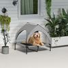 Elevated Dog/Cat Bed On Legs, UV-Resistant Oxford Fabric, Carrying Bag, 91 X 76 X 85 Cm, Grey