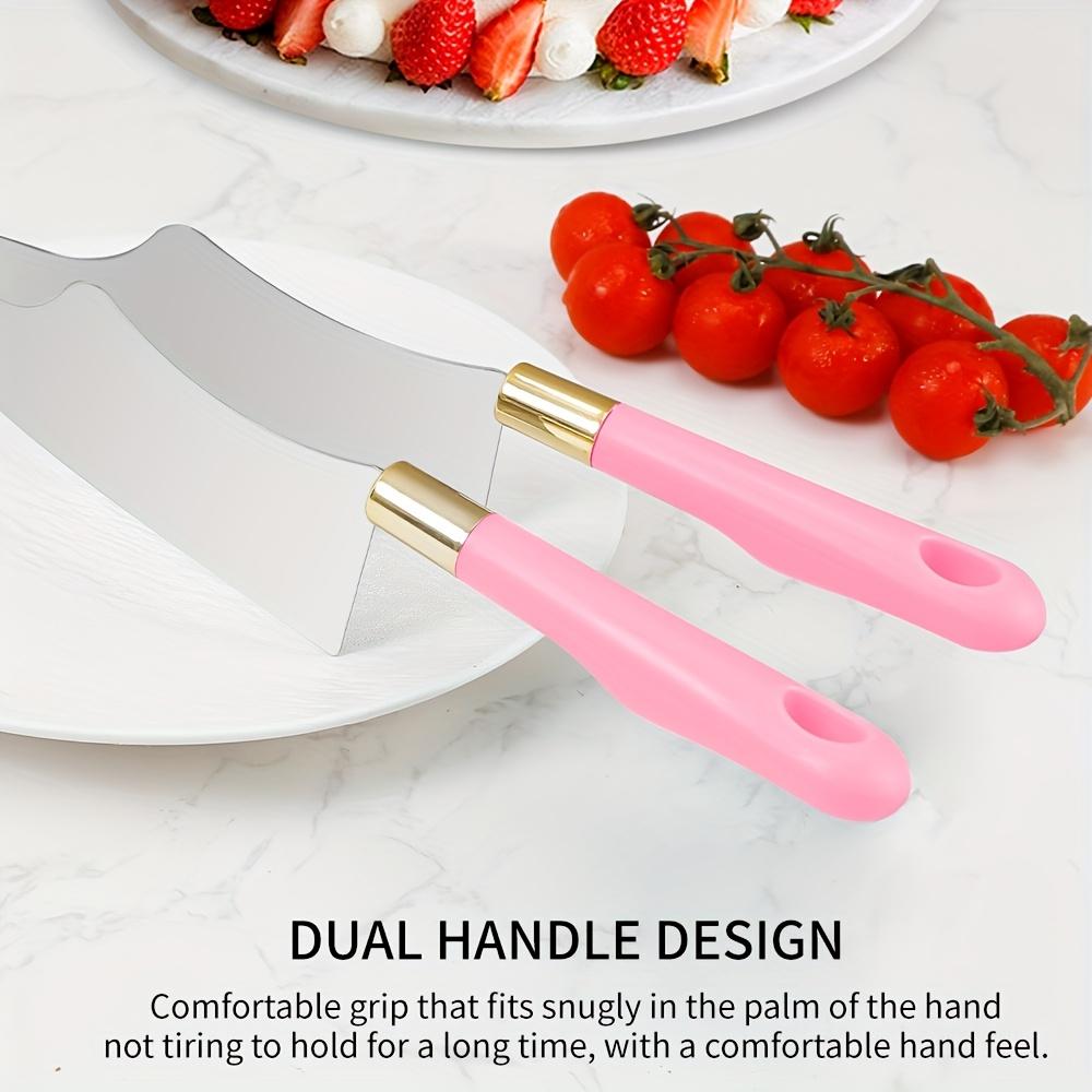 One Piece Stainless Steel Cake Slicer - Creative Cake Slicer Pastry Slicer Pizza Pie Slicer - Convenient Kitchen Tool