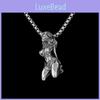 Trendy Spring 2024 Womens Alloy Pendant Necklace With Vintage Cartoon Theme Design