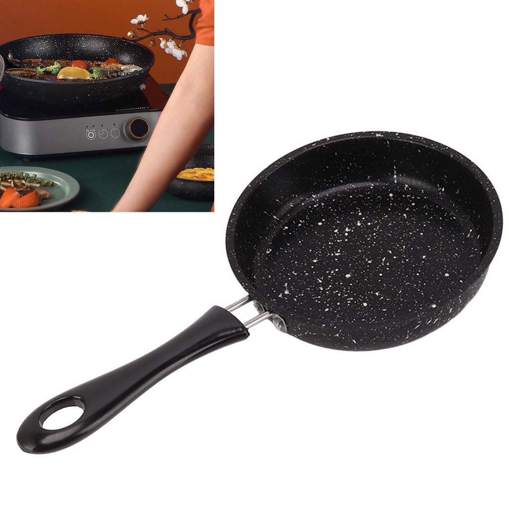 Frying Pan Stainless Steel Ergonomic Handle Fast Even Conduction Antistick Cooking Skillet for Bacon Steak Onion