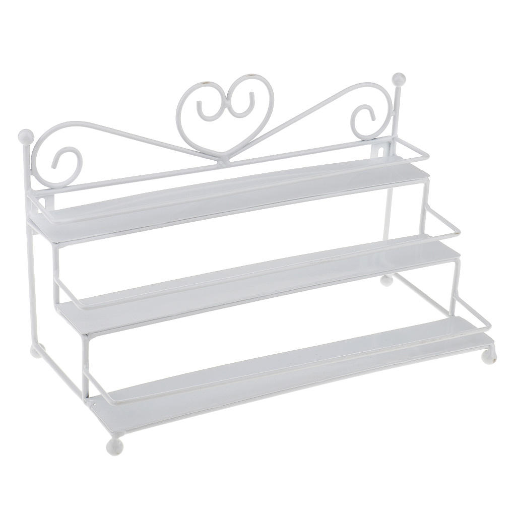 Cheap 3 Tiers Metal Nail Polish Display Wall Rack Organizer Holds 24 ...