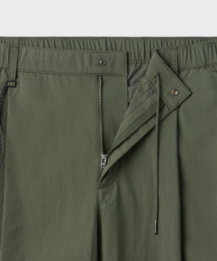 Musinsa Standard [City Leisure] Cn One-Pleat Wide Elastic Waist Pants [Khaki]