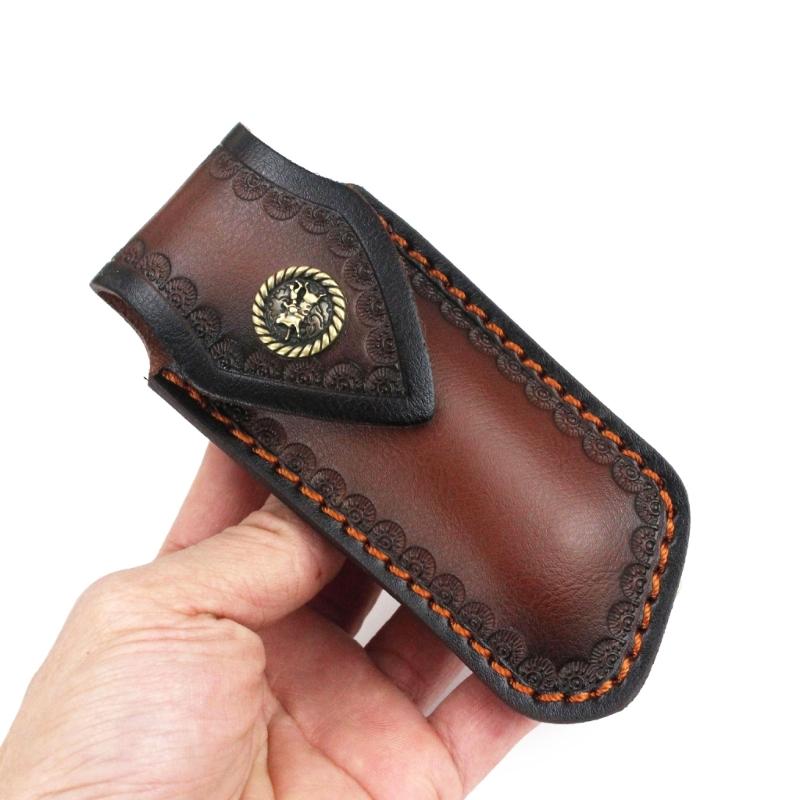 Fashion Leathers Knife Covers Folding Knife Pouches Leathers Sheath Tool Small