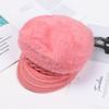 Winter Plush Warm Vintage Knitted Visor Beanie Hat Skullcap Beret Hat