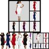 Elegant 2023 Autumn Fashion Women's V Neck Off Shoulder Short Sleeve A Line Dress