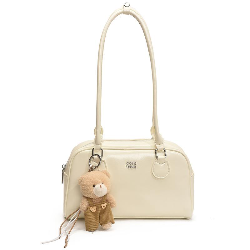 

Women s New Shoulder Bag Large Capacity Commuter Underarm Bag Fashion Bag No pendant білий