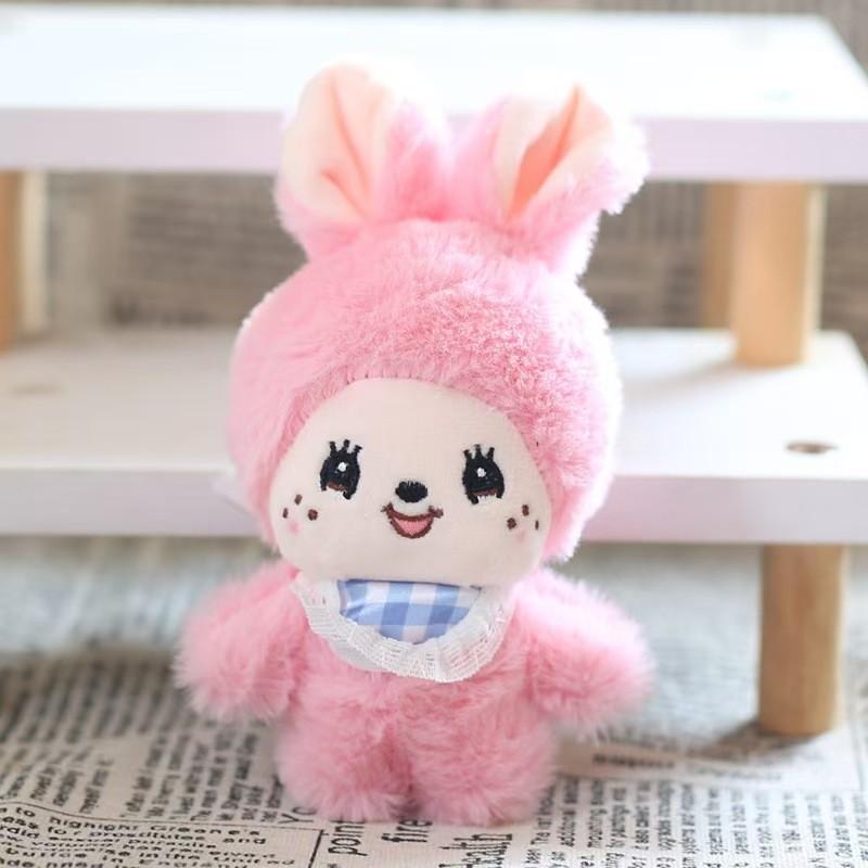 

Lovely Figure Plush Cartoon Character Kid Ideal Keychain Accessory розовый