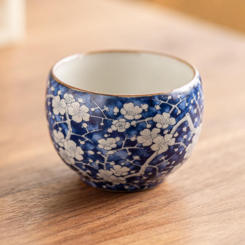 Ru Klin Porcelain Ice Plum Cup Retro Chinese Kung Fu Teacups Teaware Pottery Mugs Tea Ceremony Japanese Drinkware Master Cups