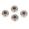 2 Piece Silver Color Steel Watch Crown 4.5Mm-7Mm Head Diameter With Flat Tube For Watches Repair L4429