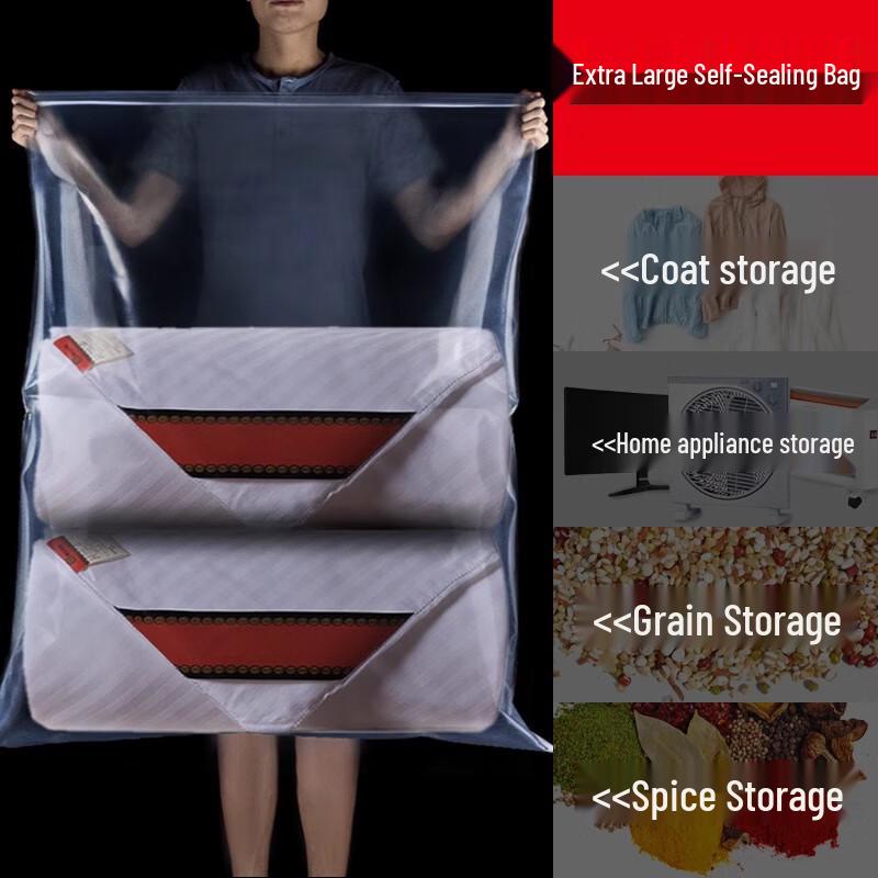 Transparent Plastic Self-Sealing Storage Bags