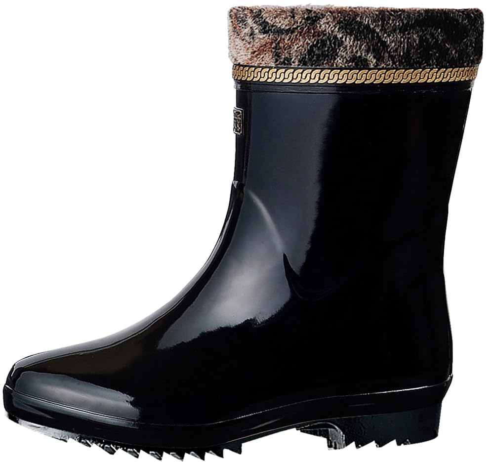 Cold Derby Spike Rain Work Snow Cm [Mitsuuma] Boots, Weather, King, Non-slip, Pin, Work, Classic, Gentleman's Long, Boots, Boots, Boots, Men's, Black,