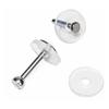 Pack of 100 Clear Disc Pads Set Earrings Back Stopper Earlobe Support Patches