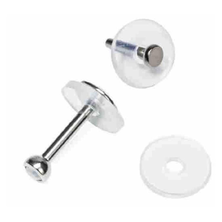Pack of 100 Clear Disc Pads Set Earrings Back Stopper Earlobe Support Patches