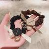 High-Grade Pearl Bow Hair Rope: Japanese & Korean Style Large Intestine Elastic Headband