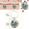 Modern Style Dragon And Tiger Keyring Glass Alloy Pendant For Gift Giving And Decoration