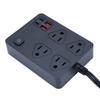 Ultraflache Steckdosenleiste Hohe Sicherheit Schnelllade-Steckdose Verlängerungsleiste mit 20W Typ-C 18W USB-Anschlüssen für