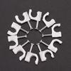 100 Pcs New Rg59 Coax Cat5 Cat6 Cable Wire Clips Nail Clamps Straps Tacks White 6Mm
