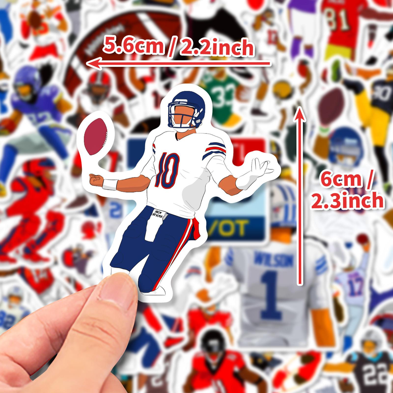 

50 Наклеек на спортивный чемодан для регбистов, граффити-наклеек, декоративных наклеек на холодильник