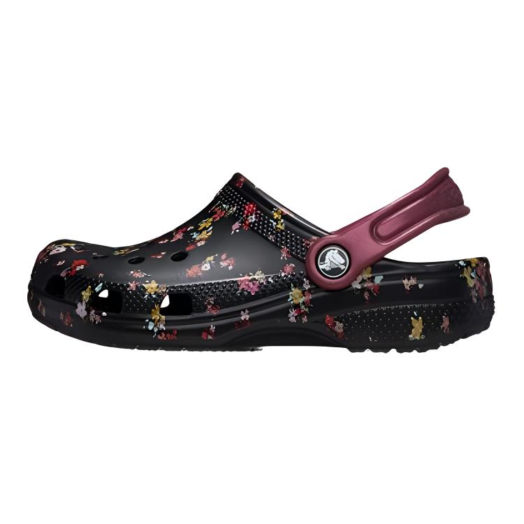 Crocs Comfortable Breathable Versatile Childrens Sandals Kids Sandals Black Red 210354-0C4