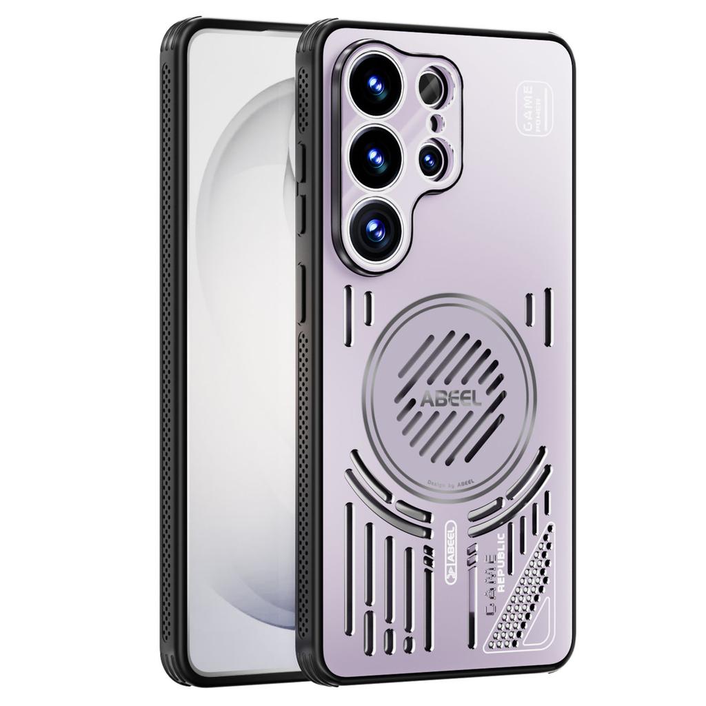 ABEEL For Samsung Galaxy S26 Ultra Magnetic Case Aluminium Alloy + PC + TPU Hollow Heat Dissipation Phone Cover