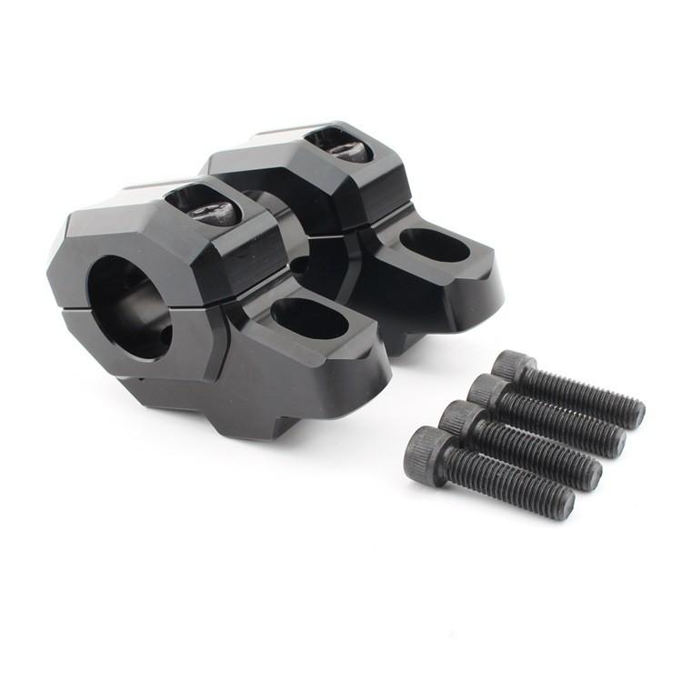 Durable Black And Silver Handlebar Height Adjusters For Kawasaki Z900rs 900rs Cafe