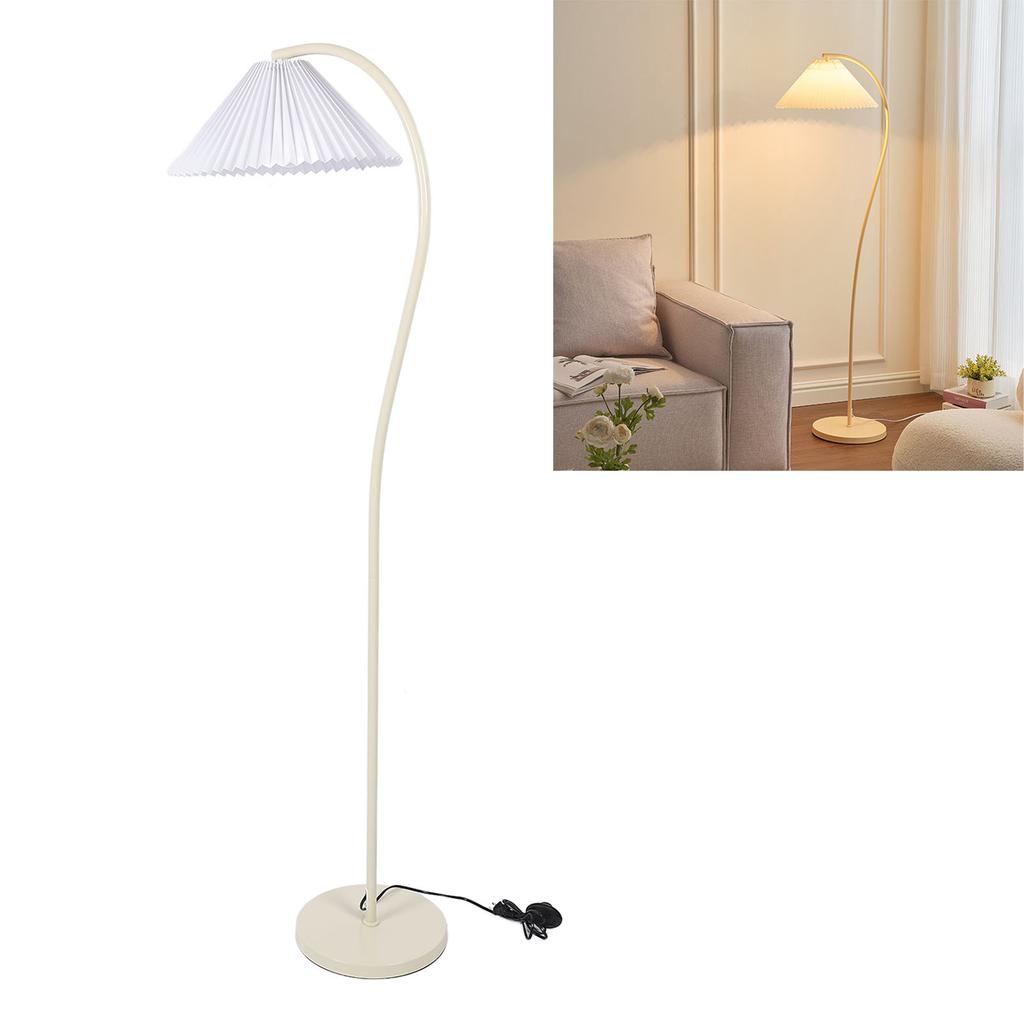 LED Floor Lamp 12W E27 Bulb 3 Light Modes 3000‑6500K Dimmable Remote Control Metal Standing Lamp with Foot   for Reading