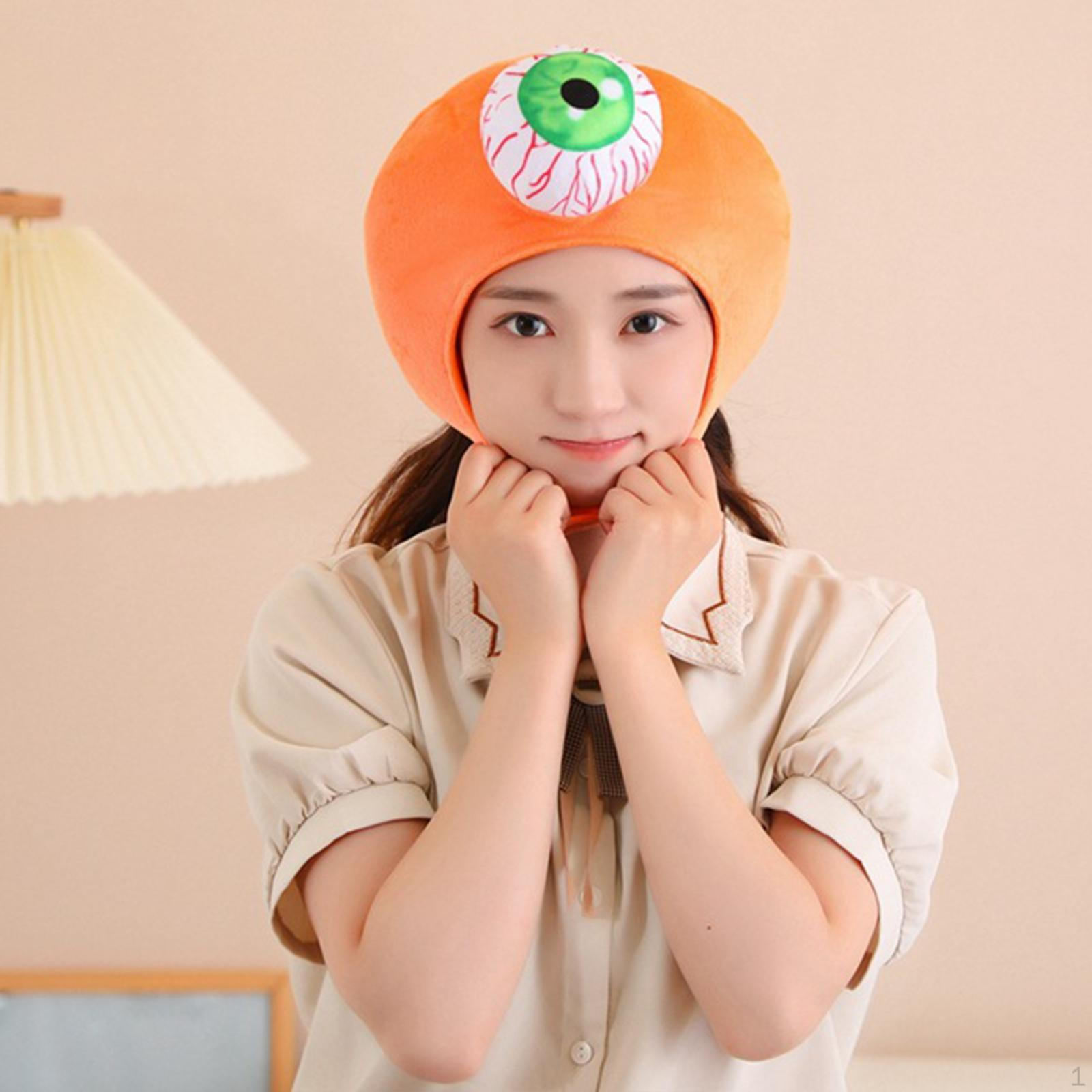 

Halloween Plush Cap Horror Fancy Dress Cartoon Soft Party Hat Cosplay Funny Headcover Photo Props