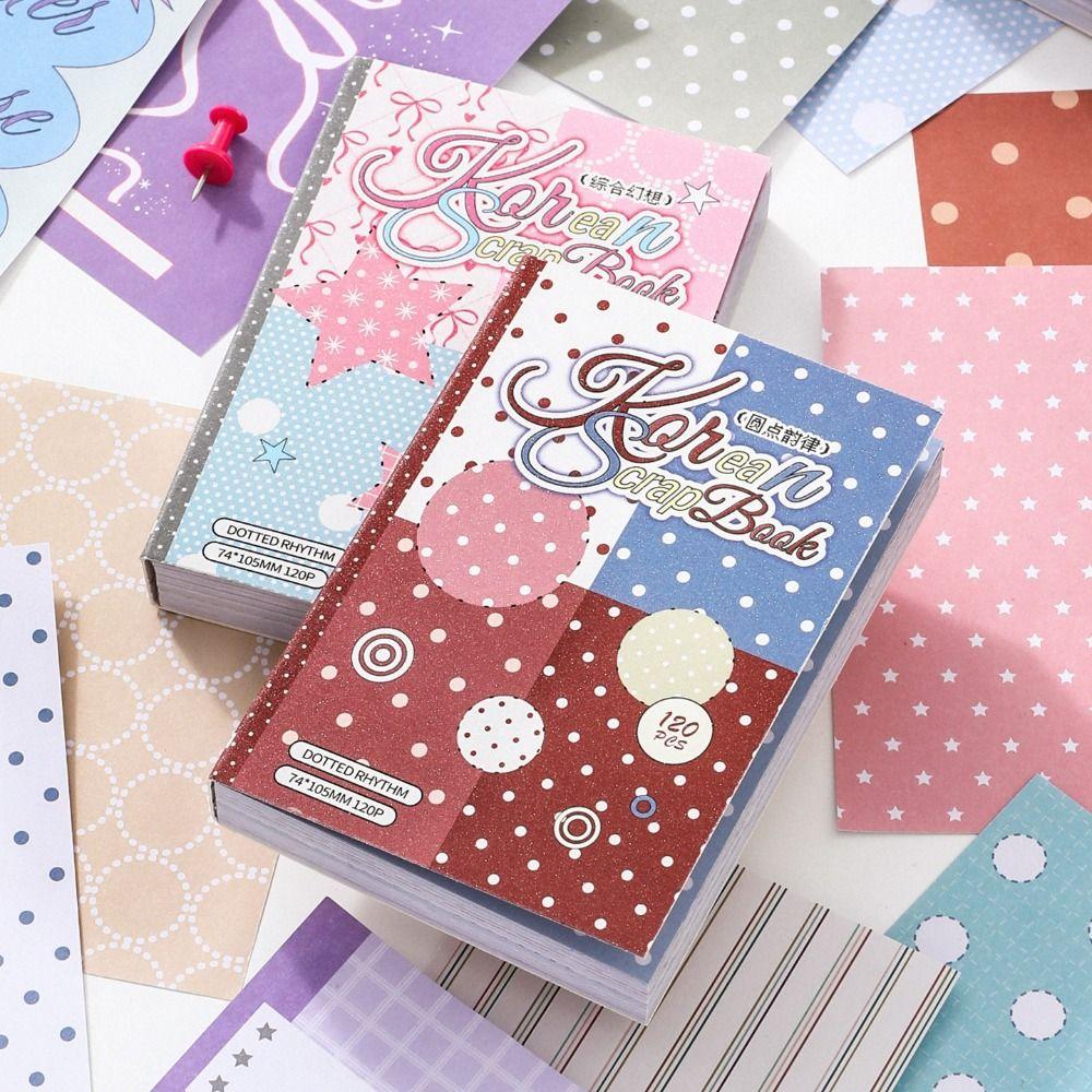 for M5 Inner Page Memo Pad Refill Pages 120 Sheets Scrapbook Paper Set Material Book  DIY Journal