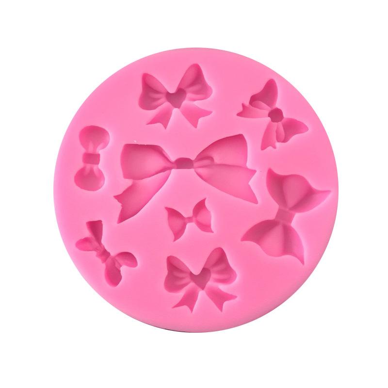 Size Bow Mold Silicone Mold Cake Chocolate Handmade Soap Mold Silicone Soft Clay Stereo Fondant Mold