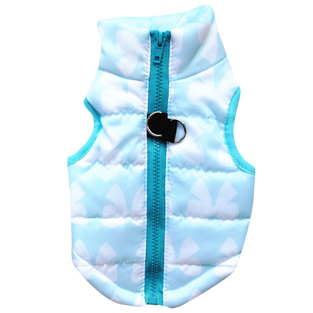 Gefütterte Baumwolljacke für Hunde mit Traktionsschnalle für bequemes Reisen im Winter