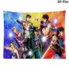 Anime JJBA Wall Tapestry Aesthetic Wall Hanging Printed Fabric Blanket Decorative Tapestries for Bedroom Living Room Home Decor