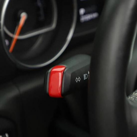 For 18-23 Jeep Wrangler JL ABS Red Car Turn Signal Lamp Wiper Switch Lever Trim