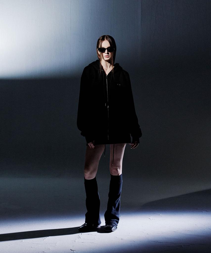 More Than Black Logo Cargo Sweat Skirt