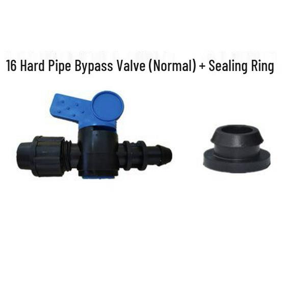 16mm Surface-Mounted Drip Tape Bypass Valve & Tube Switch