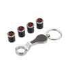 4pcs Car Wheel Valve Caps Air Covers with Wrench for Mitsubishi Ralliart ASX Outlander Lancer 9 Pajero Colt Mirage Eclipse EVO