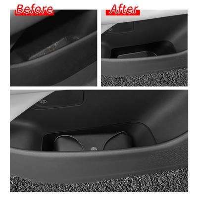 For Xpeng P7+ Car Door Handle Storage Box 4pcs Front Rear Door Storage Tray Organizer TPE Car Interior Accessories