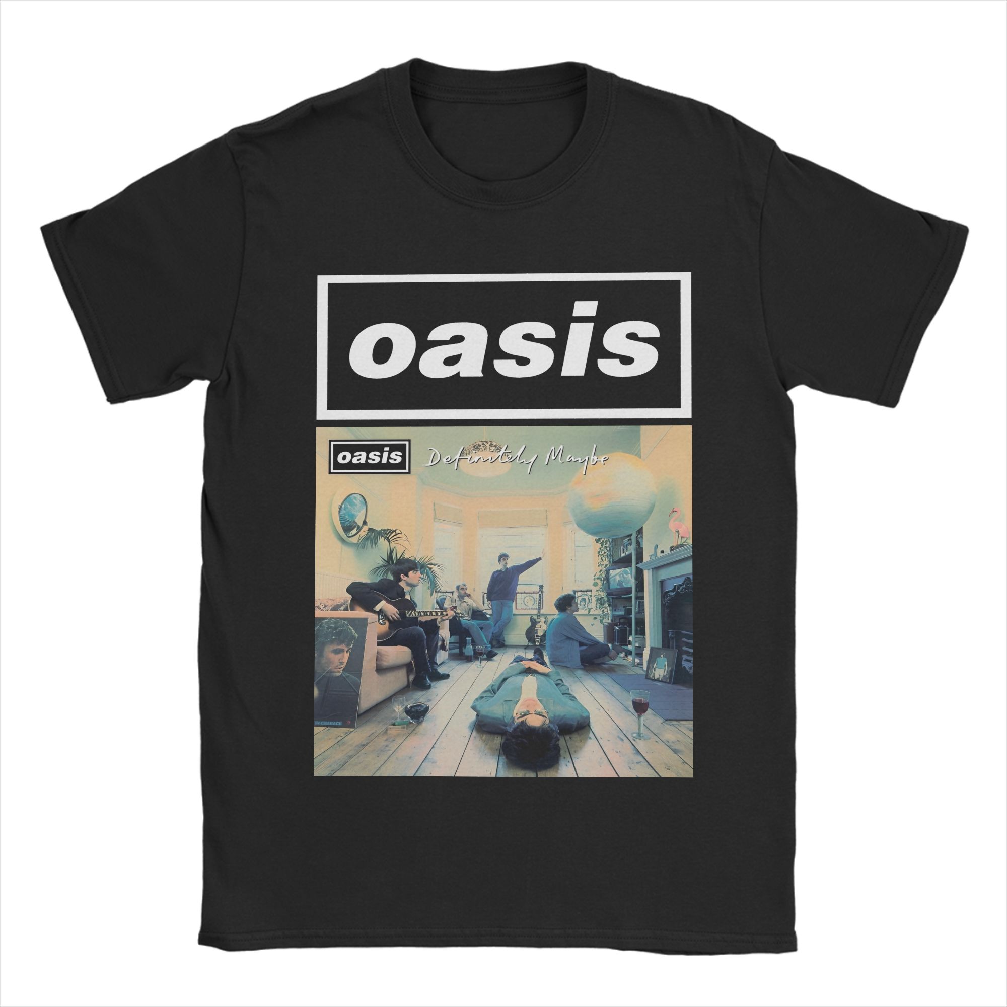 

Мужские футболки рок-группы O-Oasis Новинка Хлопковая футболка с круглым вырезом с коротким рукавом Одежда больших размеров 4XL