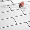 Backsplash Wallpaper White Subway Wall Tiles Peel and Stick Kitchen Bathroom 3D Tile Sticker