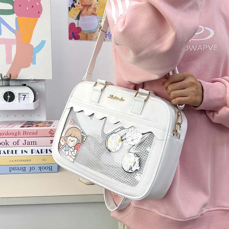 Lace pain bag, large capacity and large amount of food, cereal bag, bar badge bag, women's bag, oblique span shoulder daily versatile bag.