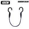 Elastic Bungees Cords with Hook Heavy Duty Luggage Bungee Strap Anti Slip Flat Elasticity Rope for Motorcycle Bicycles Movin