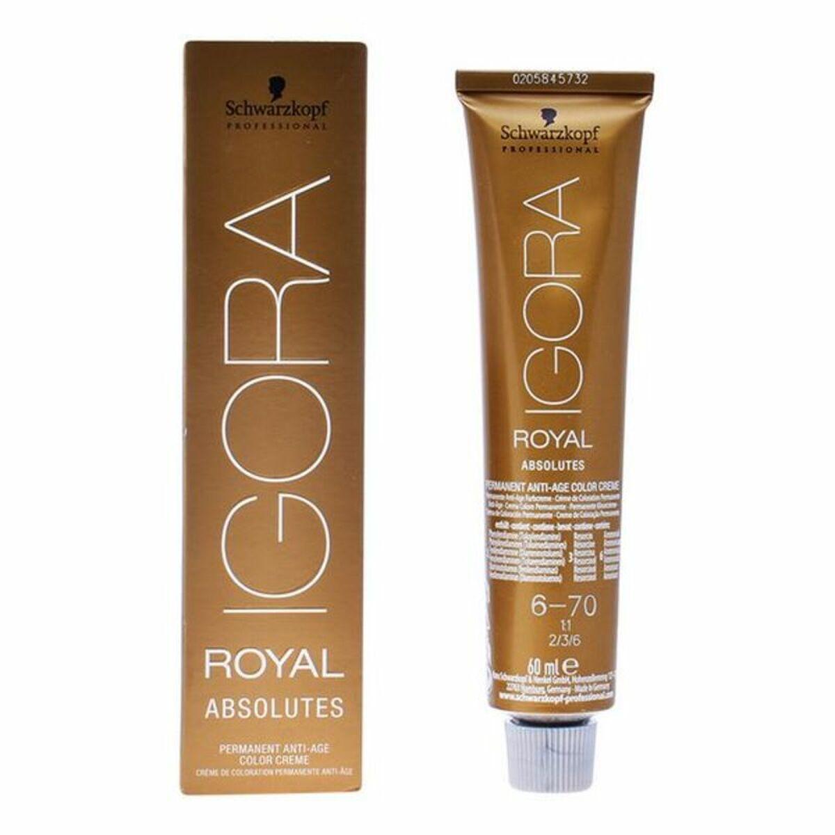 

Anti-aging coloring gel Igora Absolutes N6-70 Schwarzkopf (60 ml)