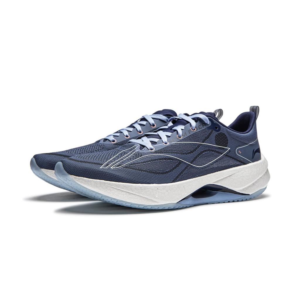 Li Ning Super Light 21 Slip Resistant And Breathable Low Top Racing Running Shoes Men's Butterfly Wing Blue ARBU001-9