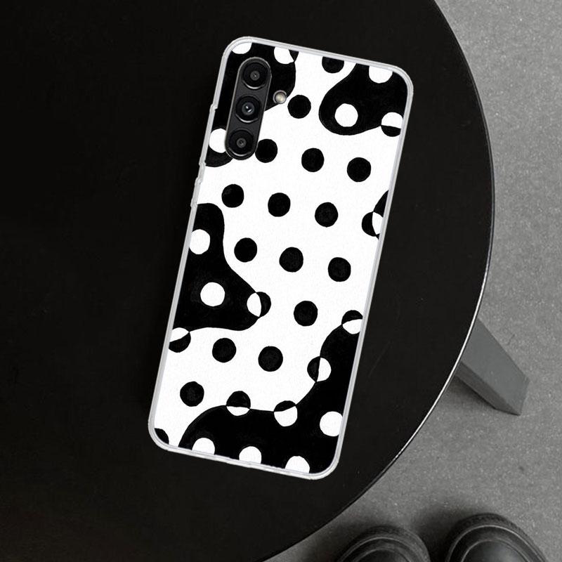 Polka Dots Art Phone Case Cover for Samsung Galaxy A17 A16 A26 A36 A56 A57 A37 A15 A25 A35 A55 A14 A24 A34 A54 A13 A23 A33 A53 G