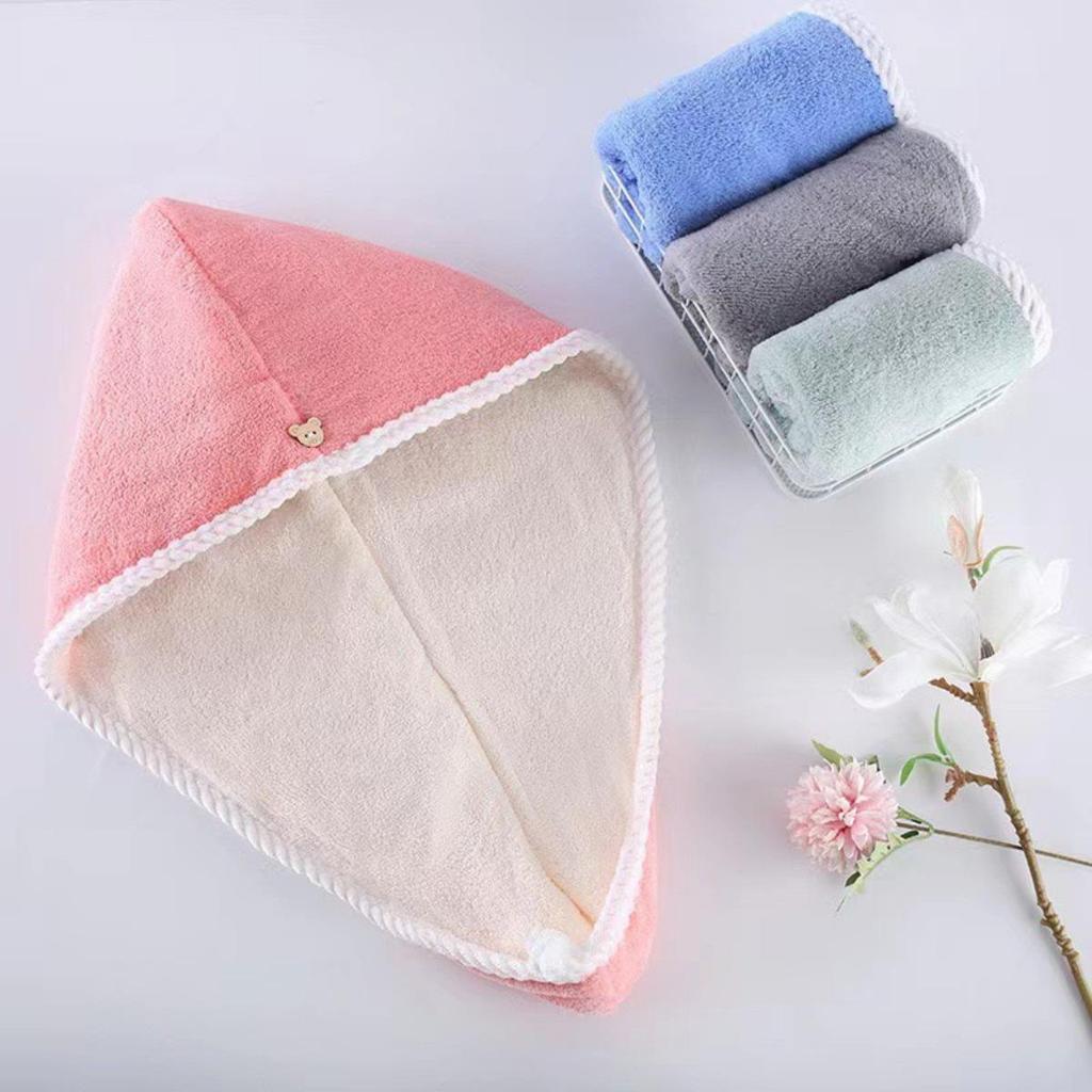 HOMZY Mikrofaser-Haartuch Magisches Schnelltrocknendes Trocknertuch Damen Wickelkopf Wasseraufnahme Badehut